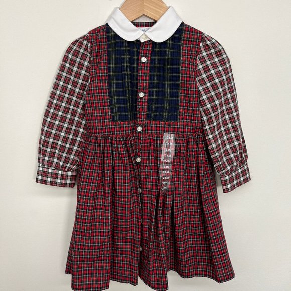 Ralph Lauren plaid dress NWT 24m - Picture 1 of 2